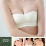 [New - In] Daily Softie Multi - way Seamless Bra In Milky White - Bra - Strapless (Multi - Way) & Push Up - Adelais Official