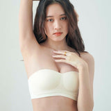 [New - In] Daily Softie Multi - way Seamless Bra In Milky White - Bra - Strapless (Multi - Way) & Push Up - Adelais Official