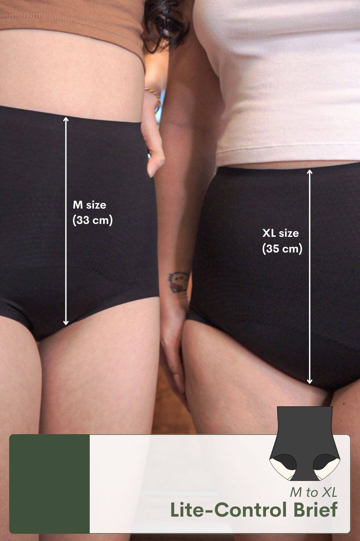 [New - In] Lite - Control Brief with Abdomen Control & Butt Lifting In Black - Panty - Tummy Control Brief - Adelais Official