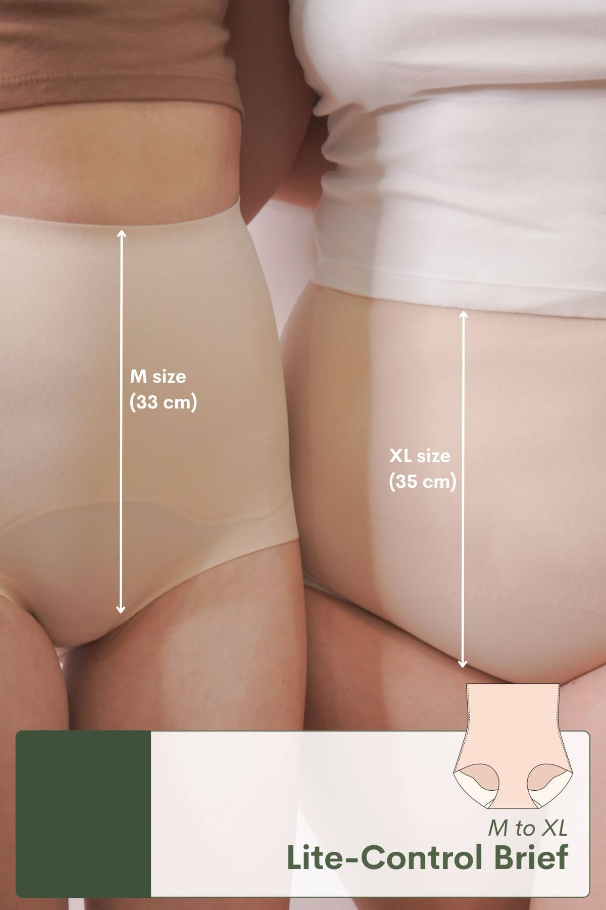 [New-In] Lite-Control Brief with Abdomen Control & Butt Lifting In Cream - Adelais Official