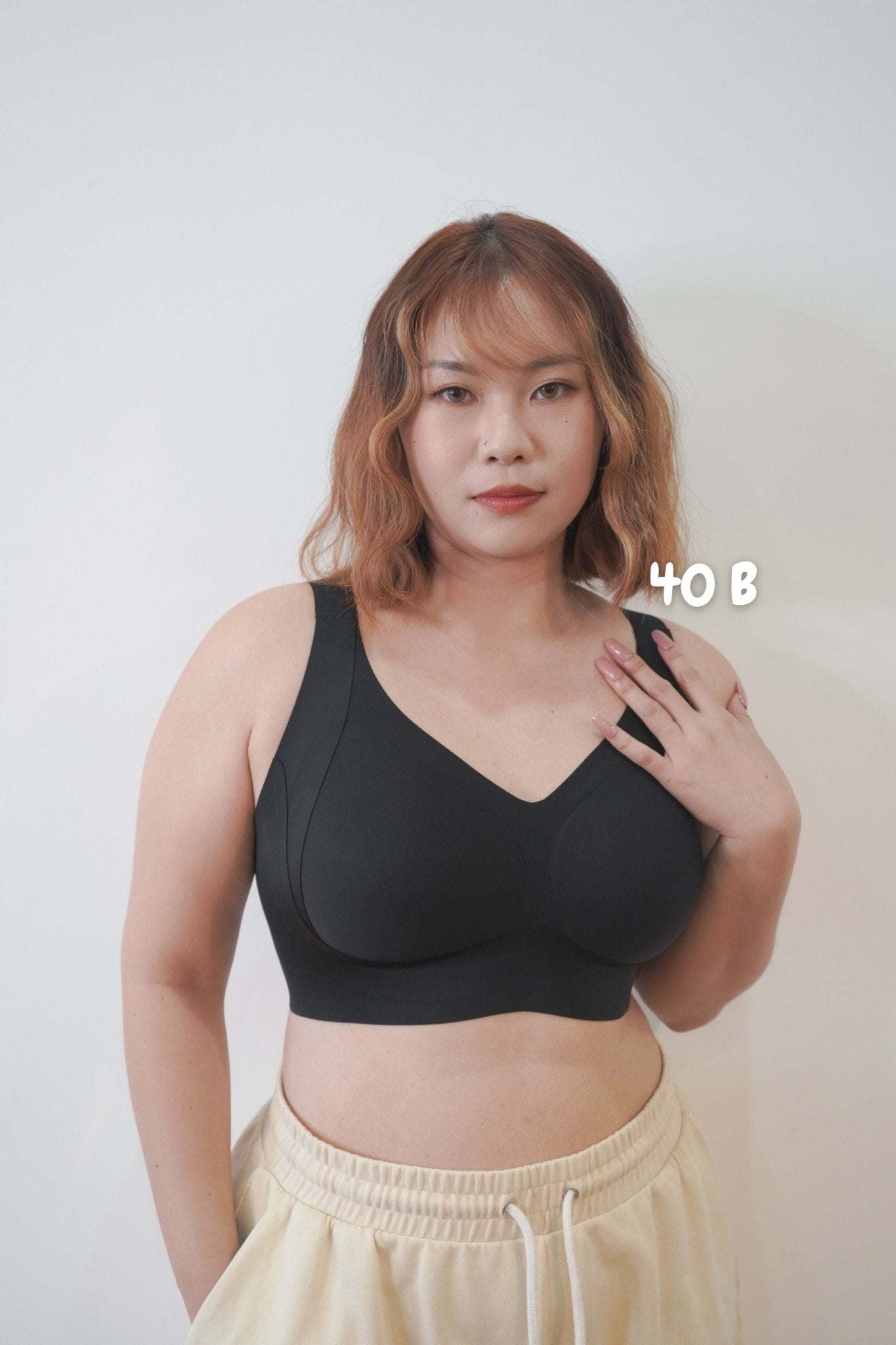 [New-In] Routine Plus Perfect Uplifting Seamless Bra (S-3XL) In Black - Adelais Official