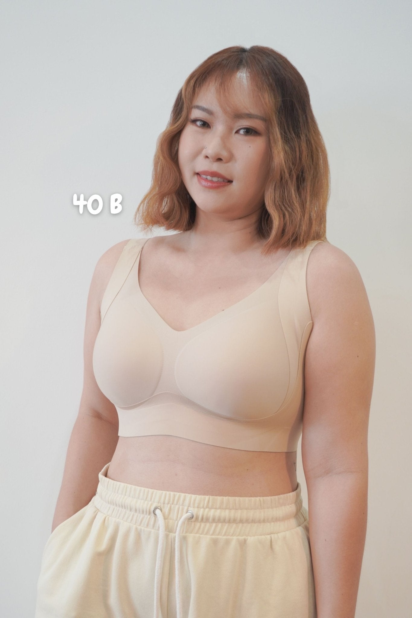 [New-In] Routine Plus Perfect Uplifting Seamless Bra (S-3XL) In Warm Natural - Adelais Official