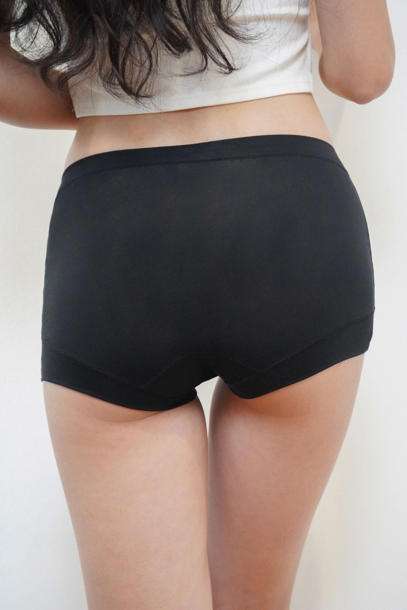 [NEW - IN] Soft Cotton 60S Modal Antibacterial Panty In Black - Panty - Seamless Brief - Adelais Official