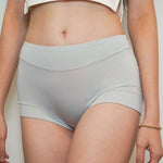 [NEW - IN] Soft Cotton 60S Modal Antibacterial Panty In Light Grey - Panty - Seamless Brief - Adelais Official