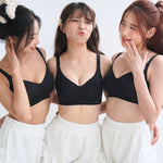 [New - In] Ultra Boost Seamless Push Up Bra In Black - Bra - Push Up & Seamless - Adelais Official