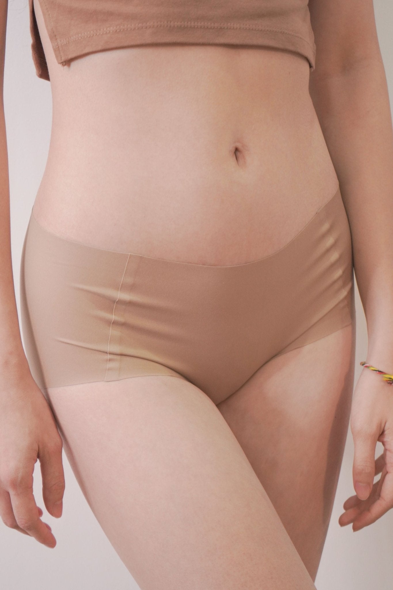 [New - In] Wear Nothing Seamless Antibacterial Panty In Sand - Panty - Seamless Brief - Adelais Official