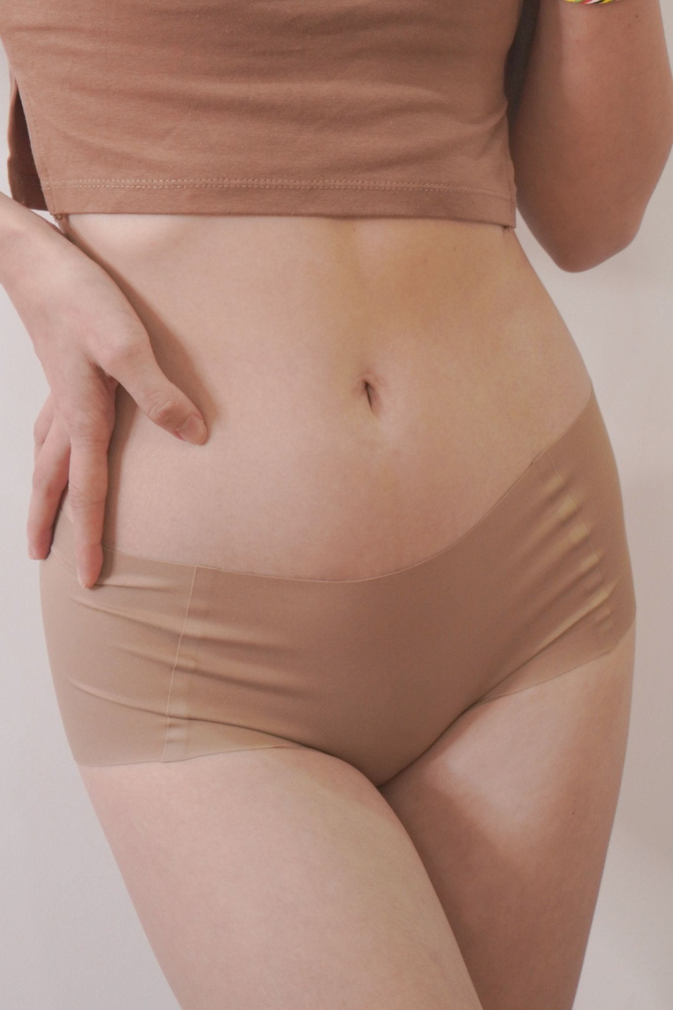 [New - In] Wear Nothing Seamless Antibacterial Panty In Sand - Panty - Seamless Brief - Adelais Official