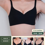 Pure Comfort Seamless Push Up Bra In Black - Bra - Push Up & Seamless - Adelais Official
