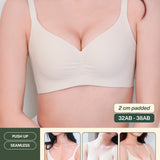Pure Comfort Seamless Push Up Bra In Linen - Bra - Push Up & Seamless - Adelais Official