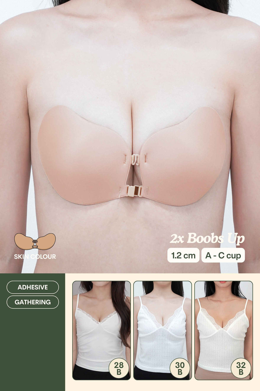 2X Boobs Up Nubra In AirySoft (1.2 cm)