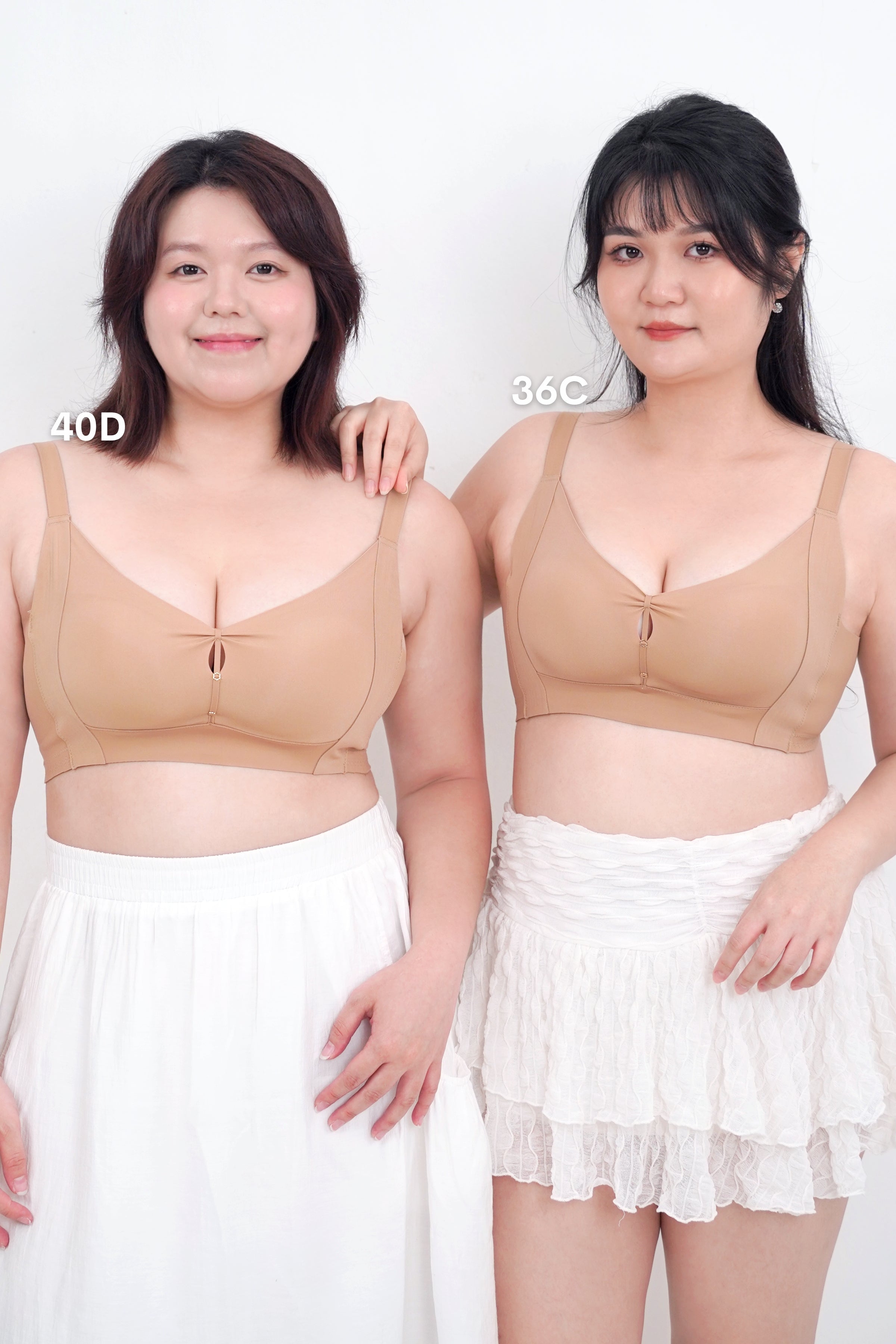 Refine AiryLite Shaping Push Up Bra in Warm Skin - Bra - Full Coverage & Natural Uplift & Seamless - Adelais Official