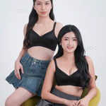 Refine Boost Shaping Push Up Bra in Black - Bra - Coverage & Push Up & Seamless - Adelais Official