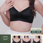 Refine Boost Shaping Push Up Bra in Black - Bra - Coverage & Push Up & Seamless - Adelais Official