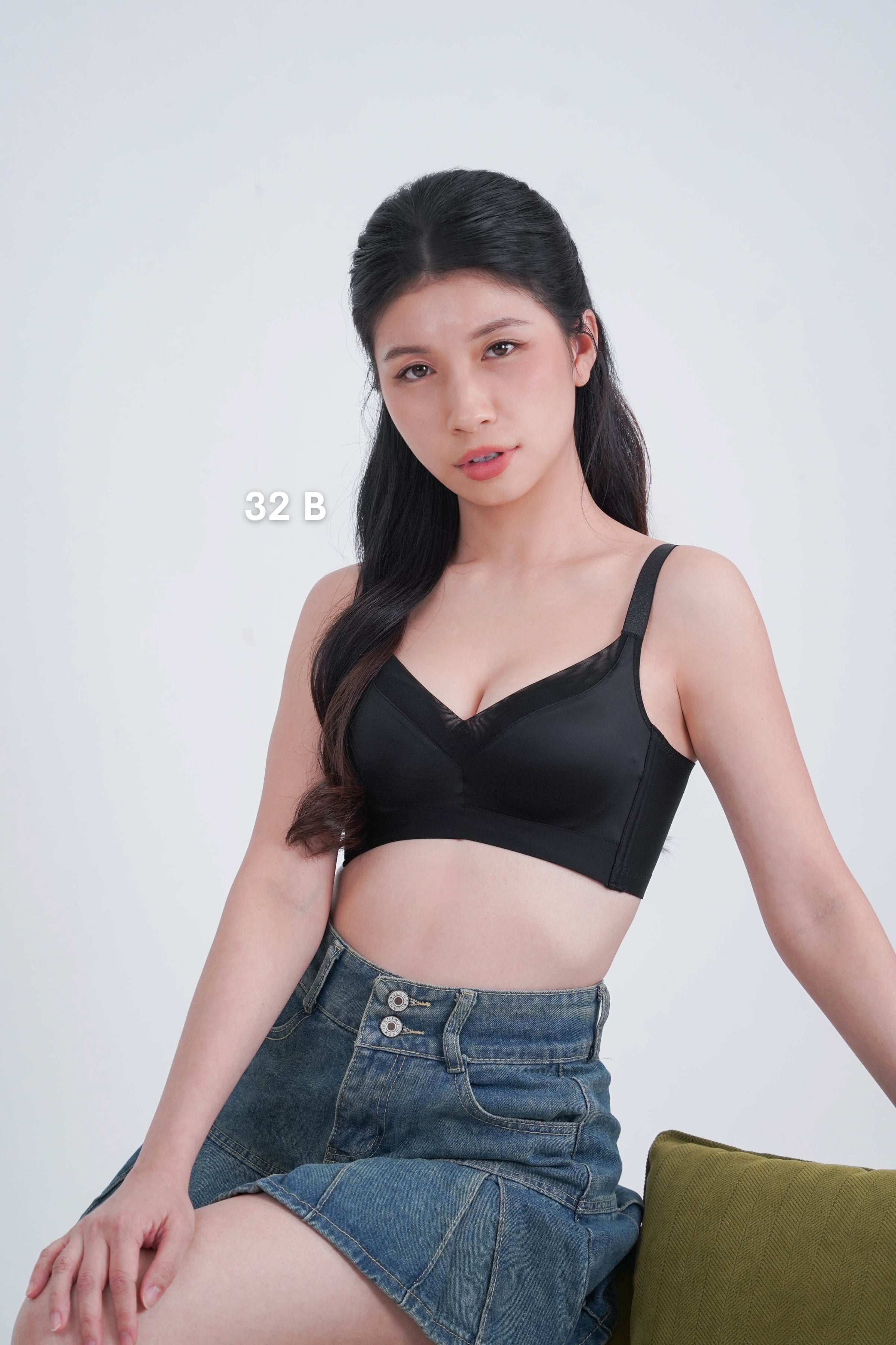Refine Boost Shaping Push Up Bra in Black - Bra - Coverage & Push Up & Seamless - Adelais Official