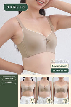 Refine SilkLite 2.0 Shaping Push Up Bra In Latte