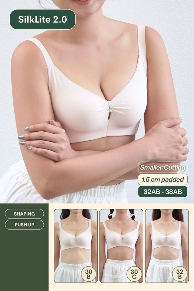Refine SilkLite 2.0 Shaping Push Up Bra In Soft Pink