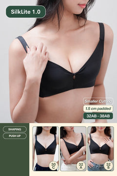 Refine SilkLite Shaping Push Up Bra In Black