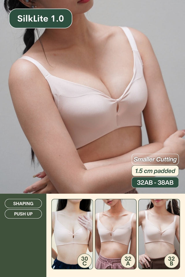 Refine SilkLite Shaping Push Up Bra In Soft Pink