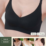 Routine Curvy Seamless Push Up Bra In Black - Bra - Push Up & Seamless - Adelais Official