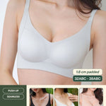 Routine Curvy Seamless Push Up Bra In LightGrey - Bra - Push Up & Seamless - Adelais Official