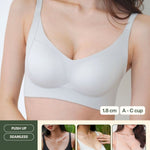 Routine Curvy Seamless Push Up Bra In LightGrey - Bra - Push Up & Seamless - Adelais Official