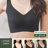 Routine Plus Perfect Uplifting Seamless Bra (S - 3XL) In Black - Bra - Full Coverage & Natural Uplift & Seamless - Adelais Official