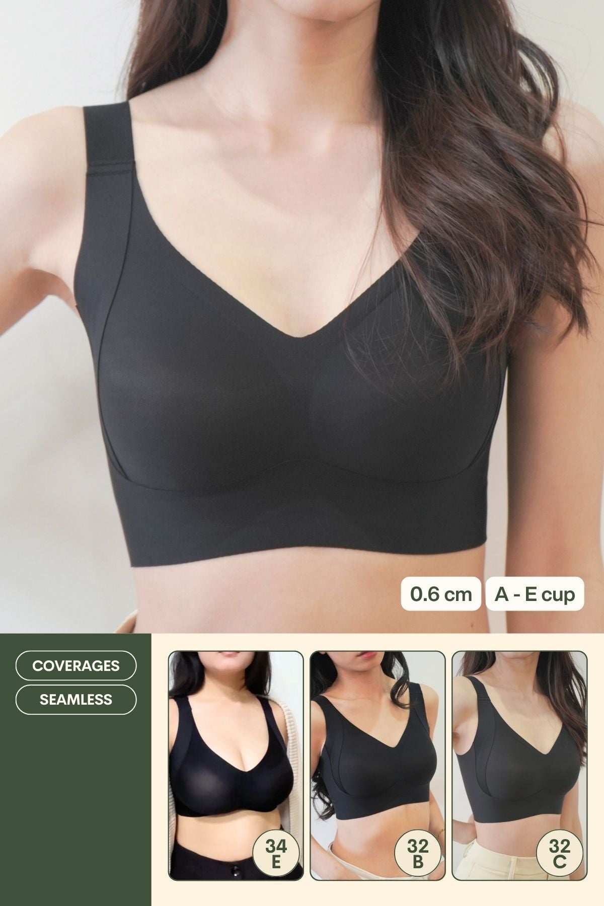 Routine Plus Perfect Uplifting Seamless Bra (S - 3XL) In Black - Bra - Full Coverage & Natural Uplift & Seamless - Adelais Official