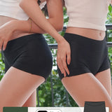 Soft Cotton 60S Modal Antibacterial Panty In Black - Panty - Seamless Brief - Adelais Official
