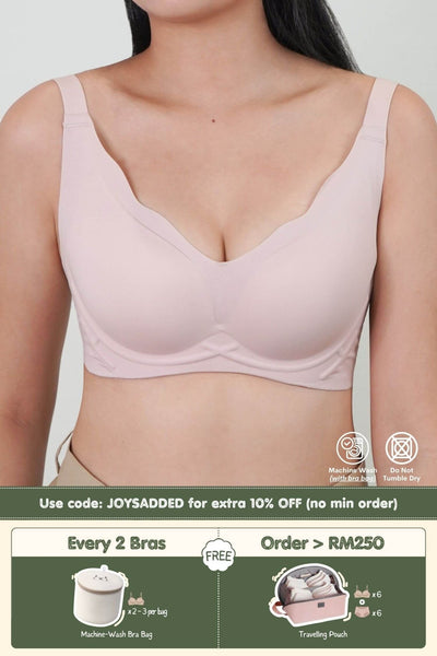 [Star Product] Wavy Support Antigravity Seamless Bra - Adelais Official