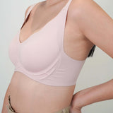[Star Product] Wavy Support Antigravity Seamless Bra In Chalk Pink - Adelais Official