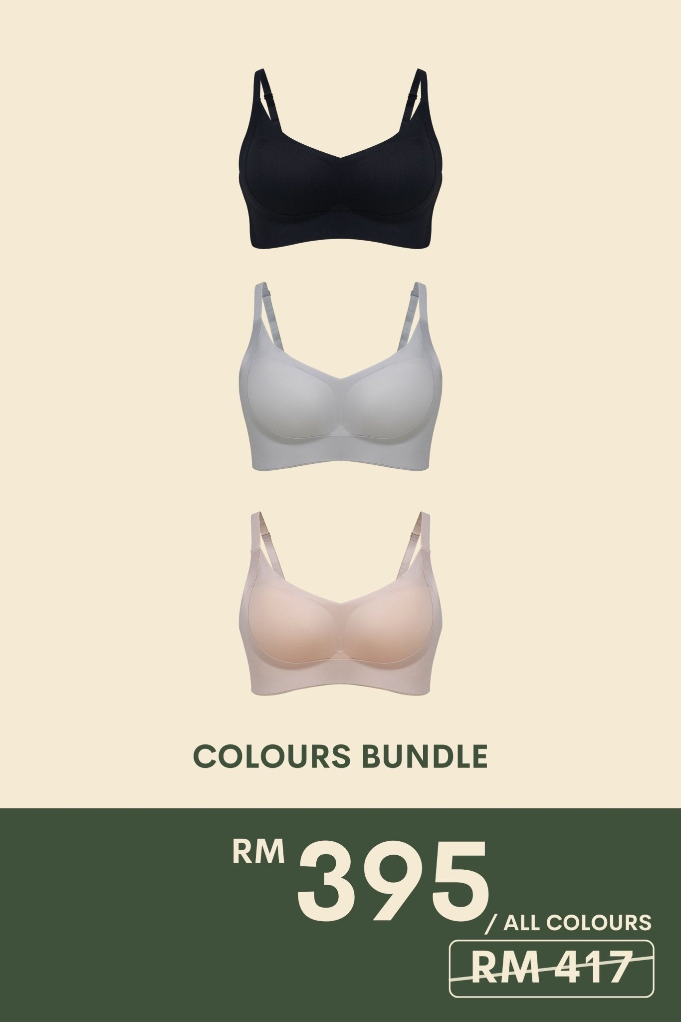 [Top Pick] Routine Curvy Seamless Push Up Bra In Color Bundle - Adelais Official