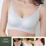 [Top Pick] Routine Curvy Seamless Push Up Bra In LightGrey - Bra - Push Up & Seamless - Adelais Official