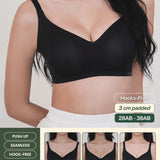 Ultra Boost BareFit Seamless Push Up Bra In Black - Bra - Push Up & Seamless - Adelais Official