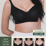 Ultra Boost BareFit Seamless Push Up Bra In Black - Bra - Push Up & Seamless - Adelais Official