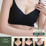 Ultra Boost Seamless Push Up Bra In Black - Bra - Push Up & Seamless - Adelais Official