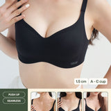 Ultra Fit Seamless Push Up Bra In Black - Bra - Push Up & Seamless - Adelais Official