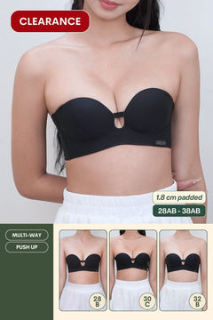 Ultra Softie 3.0 Push Up & Seamless Multi-way Bra In Black