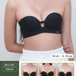 Ultra Softie 3.0 Push Up & Seamless Multi - way Bra In Black - Bra - Strapless (Multi - Way) & Push Up - Adelais Official