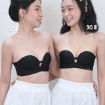 Ultra Softie 3.0 Push Up & Seamless Multi - way Bra In Black - Bra - Strapless (Multi - Way) & Push Up - Adelais Official