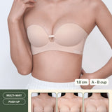 Ultra Softie 3.0 Push Up & Seamless Multi - way Bra In Warm Skin - Bra - Strapless (Multi - Way) & Push Up - Adelais Official