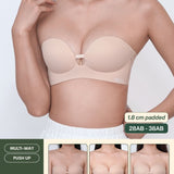 Ultra Softie 3.0 Push Up & Seamless Multi - way Bra In Warm Skin - Bra - Strapless (Multi - Way) & Push Up - Adelais Official