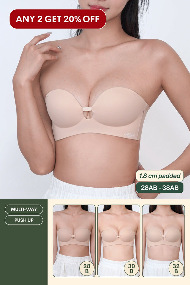 Ultra Softie 3.0 Push Up & Seamless Multi-way Bra In Warm Skin
