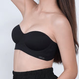Ultra Softie Boost Multi - Way Push Up Bra In Black - Bra - Strapless (Multi - Way) & Push Up - Adelais Official