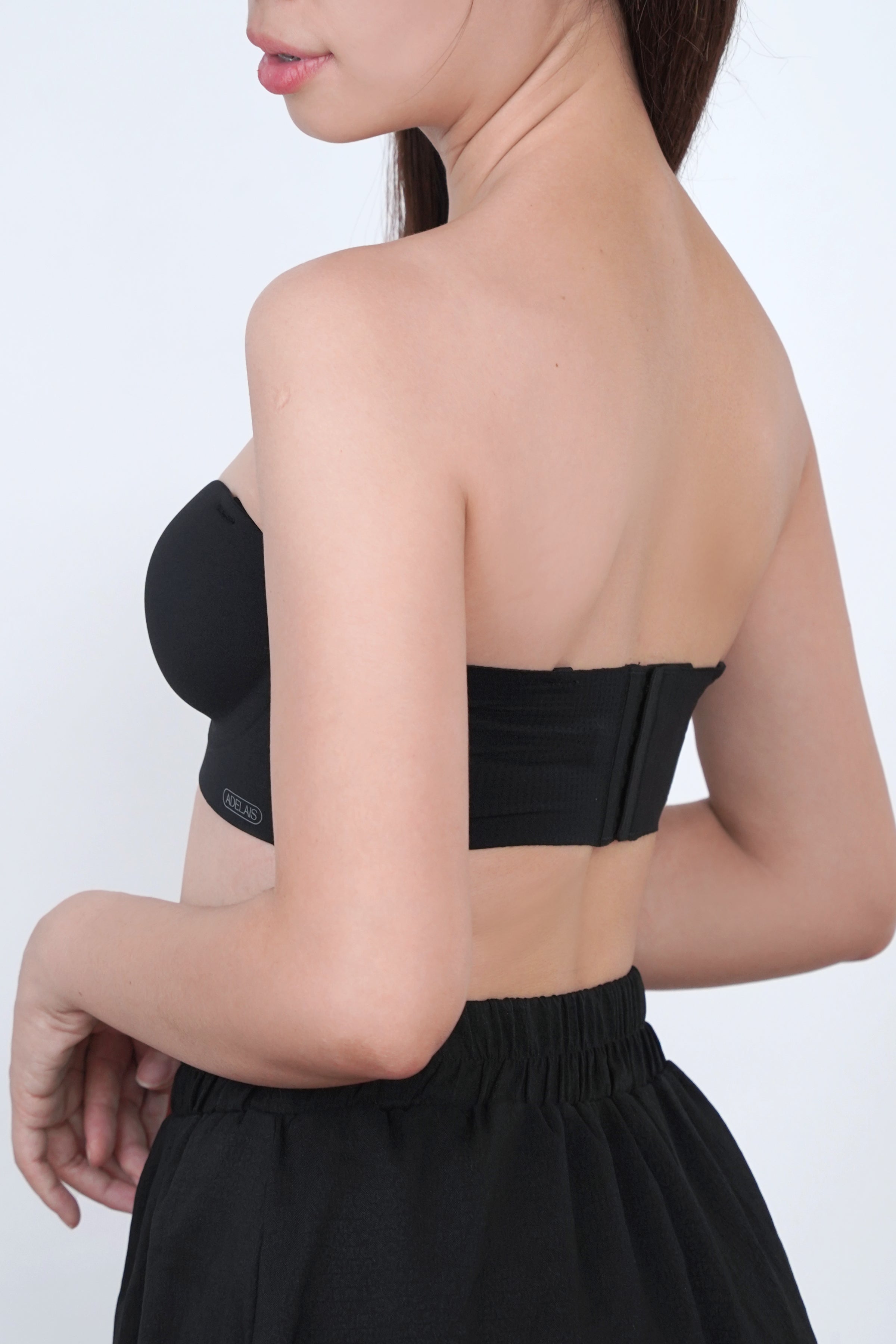 Ultra Softie Boost Multi - Way Push Up Bra In Black - Bra - Strapless (Multi - Way) & Push Up - Adelais Official