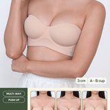 Ultra Softie Boost Multi - Way Push Up Bra In Warm Skin - Bra - Strapless (Multi - Way) & Push Up - Adelais Official