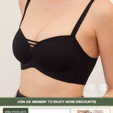 Your Common Bra Seamless Push Up Bra In Black - Adelais Official - Bra - Coverage & Push Up & Seamless