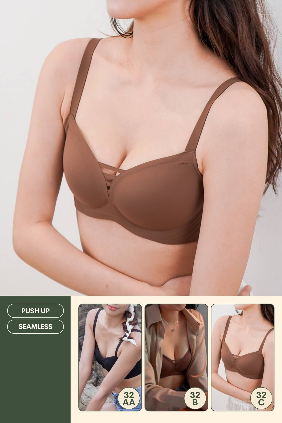 Your Common Bra Seamless Push Up Bra In Persian Plum - Bra - Push Up & Seamless - Adelais Official